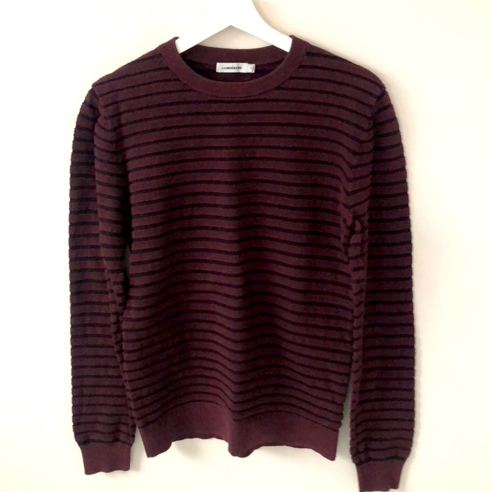 J.Lindeberg young man sweater. Cotton blend, classic fit, crew neck .